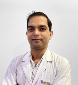 Dr. Mubarak, a physiotherapist at Yashoda Super Speciality Hospital, specializing in orthopedic and sports injury rehabilitation.